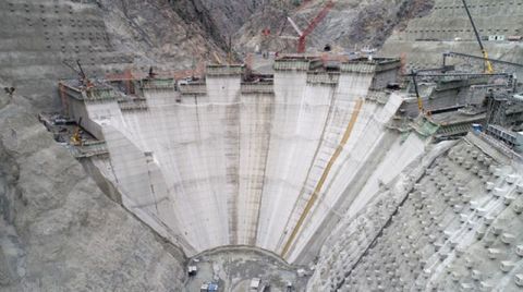 En Yüksek Baraj İnşaatında Bitime 70 Metre Kaldı
