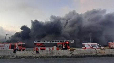 Başakşehir'de Fabrika Yangını