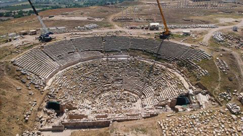 Laodikya Batı Tiyatrosu Restorasyonunda Sona Yaklaşıldı