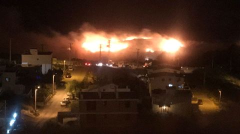 İzmir'de Makilik Alanda Yangın 