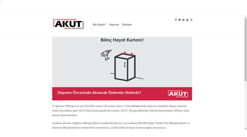 AKUT’tan Afet Bilinci Odaklı Yeni Web Sitesi