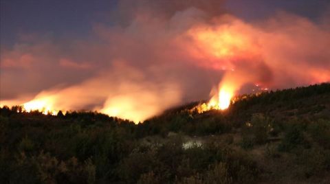 Kastamonu'daki Orman Yangınına Müdahale Sürüyor