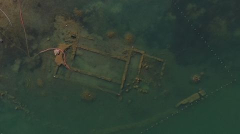 İznik Gölü Çekilince 1500 Yıllık Bazilika Ortaya Çıktı