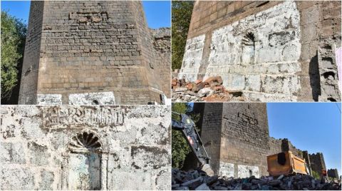 Kaçak Yapılar Yıkıldı, Kitabe ve Nişler Ortaya Çıktı