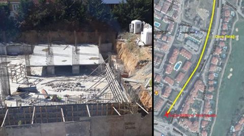 Dere Yatağına Cami Yapılıyor