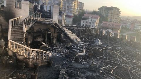 Ankara’da Estergon Kalesi'ndeki Restoran Yandı