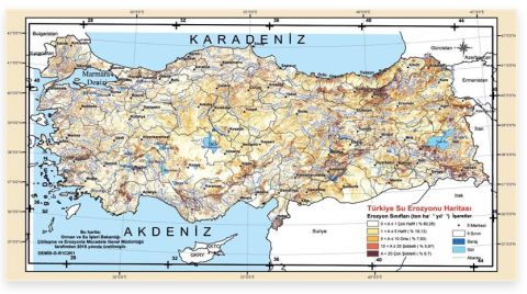 Türkiye'nin 'Su Erozyon Haritası' Güncellendi
