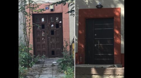 Saraçoğlu’nda Tarihi Kapıyı Kaldırıp Çelik Kapı Taktılar
