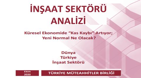 TMB, İnşaat Sektörü Analizini Açıkladı