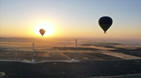 Göbeklitepe'de Sıcak Hava Balonuyla Uçuşlar Başladı