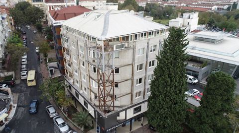 Bakırköy'de 6 Katlı Bina Çelikle Güçlendirildi