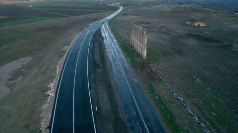 Edirne'de Tarihi Duvarın Korunması için Yol Kaydırıldı