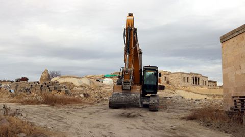 Kapadokya'da Kaçak Yapıların Yıkımına Yeniden Başlandı