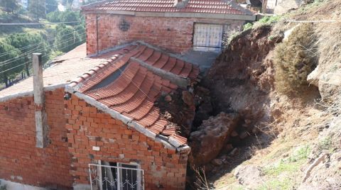 Heyelandan Zarar Gören Evlerde Yaşayanlar Tedirgin