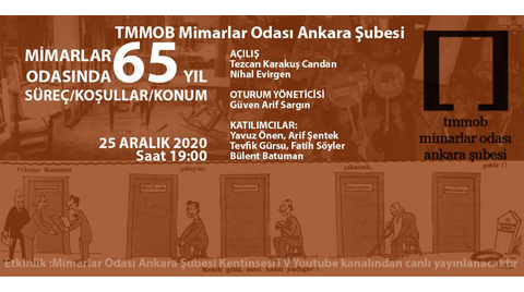 Mimarlar Odası’nda 65 Yıl: Süreç/Koşullar/Konum