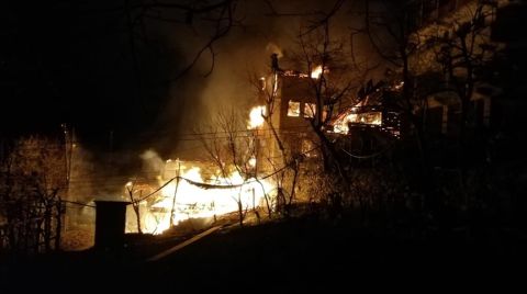 Artvin'de Bir Köy Yangını Daha