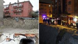 Ankara'da Toprak Kayması Nedeniyle Bir Apartman Tahliye Edildi