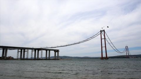 Çanakkale Köprüsü’nde Son Çelik Halat Montajı Yapıldı