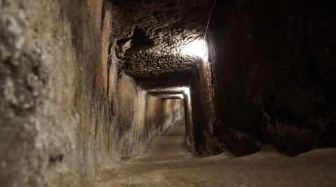 Gaziantep Kalesi'nin Altındaki Tüneller Turizme Kazandırılıyor