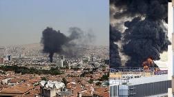 Ankara'da Hastane İnşaatında Yangın