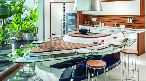 Bodrum Mutfak Mobilya Aquamarine Mutfak Modeli