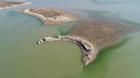 Sular Çekildi, Antik Kent Gün Yüzüne Çıktı