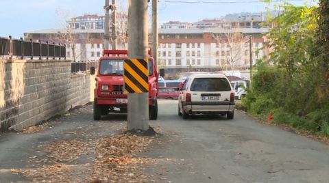 Rize'de Direkler Yol Ortasında Kaldı