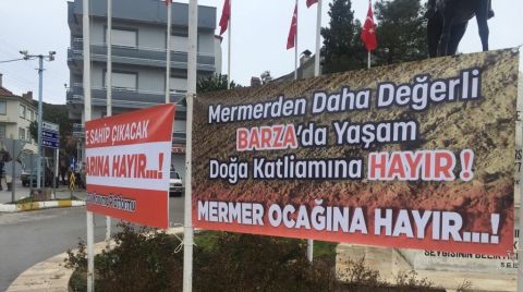 Mermer Ocağı Katılım Toplantısını Halk Engelledi