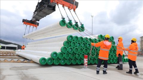 Karadeniz Doğal Gazını Taşıyacak Boruların İlk Etabı Geldi