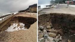 Karadeniz, Sahil Yolundan Parça Kopardı