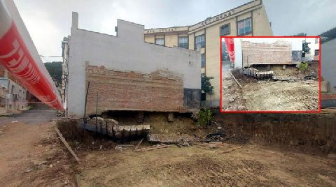 İzmir'de Temelinde Kayma Olan Bina Mühürlendi