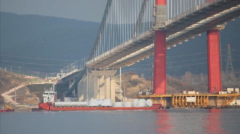 1915 Çanakkale Köprüsü'ne Yerleştirilecek Dev Top Mermisi Kente Ulaştı