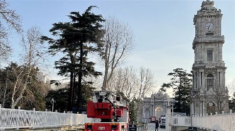 Dolmabahçe Sarayı'nın Marangozhanesinde Yangın