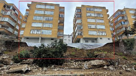Heyelan Sonrası Boşaltılan Sitede Naylonlu Önlem