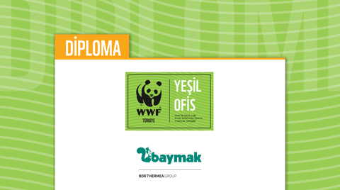 Baymak "Yeşil Ofis Diploması"nı Aldı