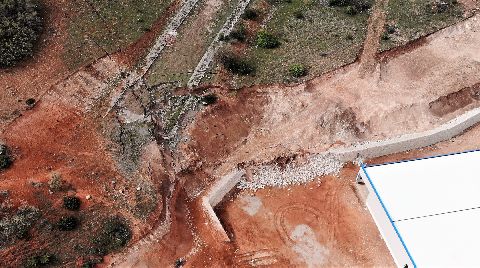Tokat OSB'de Korkutan Heyelan
