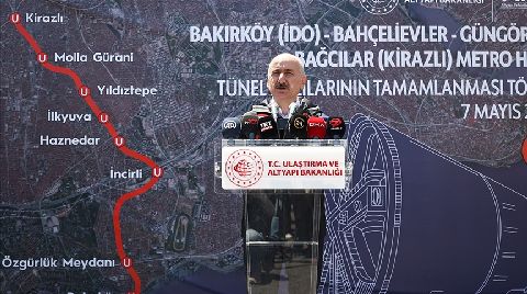 Bakırköy-Kirazlı Metro Hattı'nın Tünel Kazıları Tamamlandı