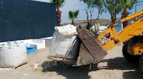 Halk Plajına Maden Tozu Dökülmesine Tepki