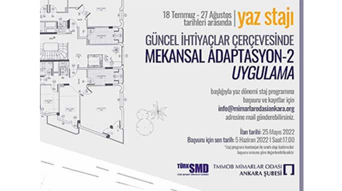 Mimarlık Öğrencileri Yaz Stajı Programı - 2