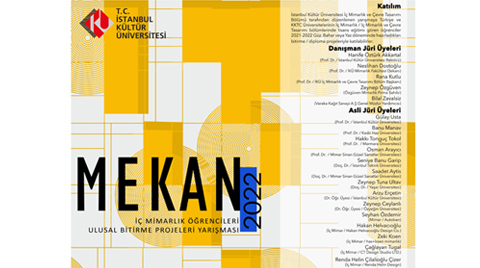 MEKAN2022 İç Mimarlık Öğrencileri Ulusal Bitirme Projeleri Yarışması MEKAN2022 İç Mimarlık Öğrencileri Ulusal Bitirme Projeleri Yarışması