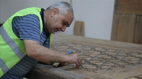 Selimiye'nin Asırlık Kapıları Bakıma Alındı