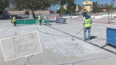 Beyazıt Meydanı'nda 'Taşlar Hatalı Döşendi' İddiası
