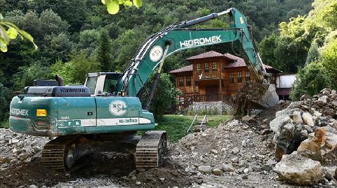 Karabük'te Selde Zarar Gören Alanlarda Onarım Sürüyor