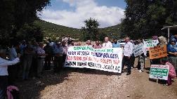 Denizli’de Mermer Ocağı Protestosu