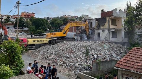 Tokatköy'de Boş Binalar Yıkılıyor