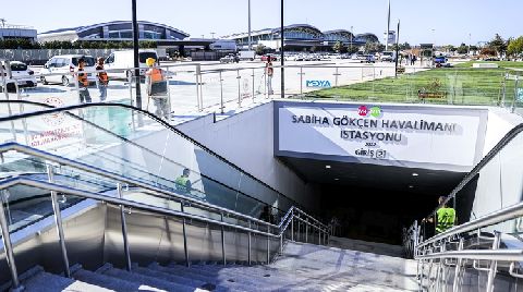 Sabiha Gökçen Havalimanı Metrosu 2 Ekim'de Hizmete Açılıyor