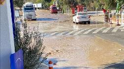 Bodrum'da İçme Suyu İsale Hattı Patladı