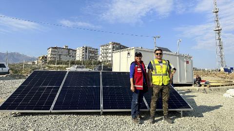 YEO, Çadır Kentlere Güneş Enerjili Batarya Sistemi Kurdu