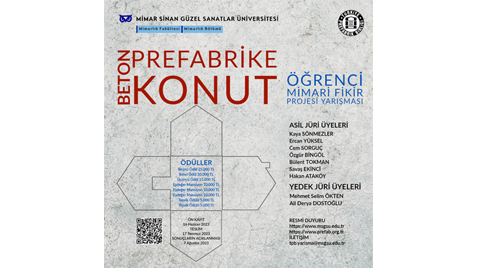 Beton Prefabrike Konut Öğrenci Mimari Fikir Projesi Yarışması Beton Prefabrike Konut Öğrenci Mimari Fikir Projesi Yarışması