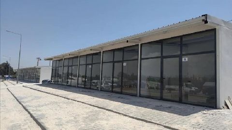 Hatay'da 96 Prefabrik İş Yerinin Yapımı Tamamlandı